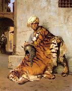 Jean-Leon Gerome Pelt Merchant of Cairo Spain oil painting artist